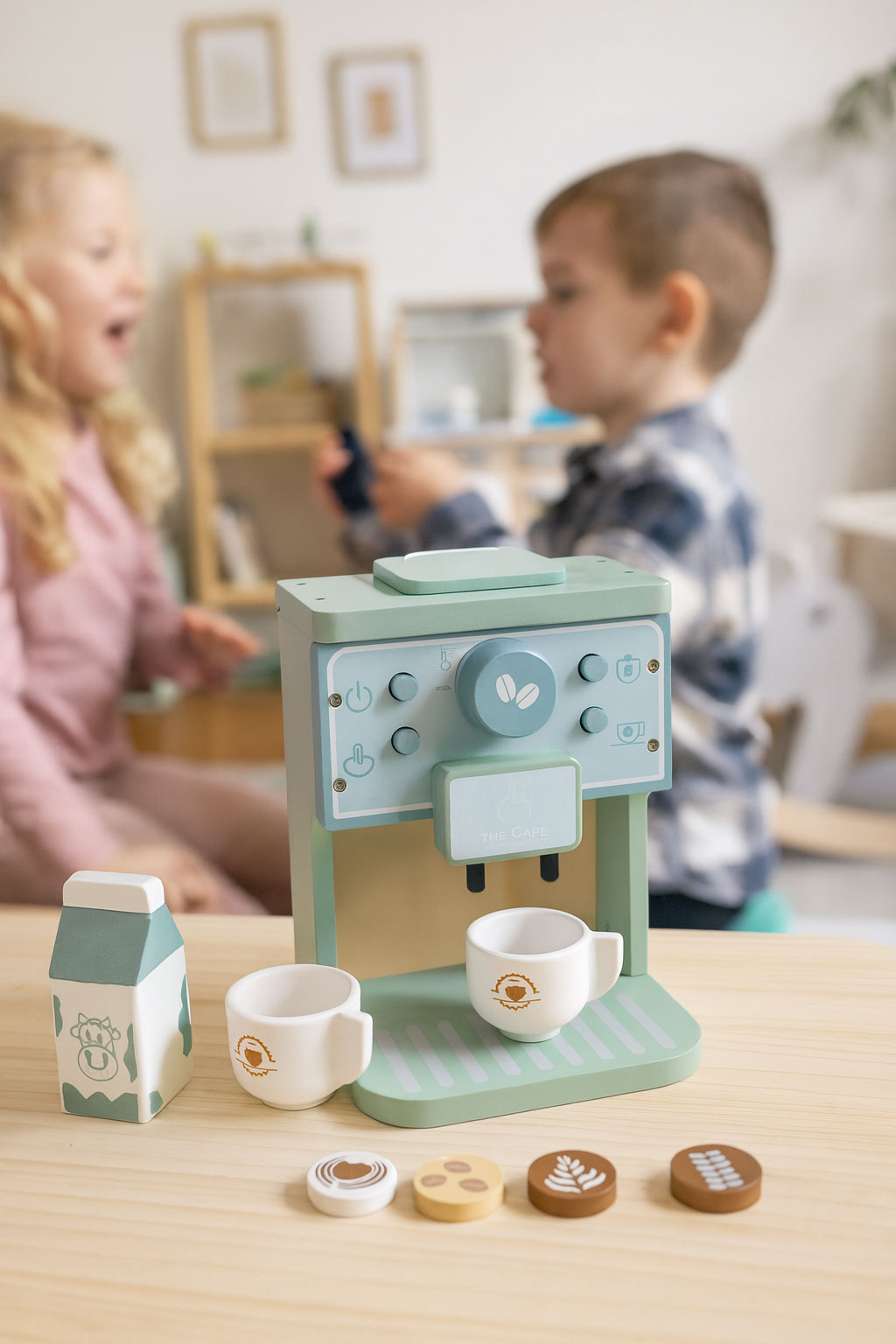 Koka bērnu kafijas automāts – baristas komplekts, 8 gab. | EcoToys