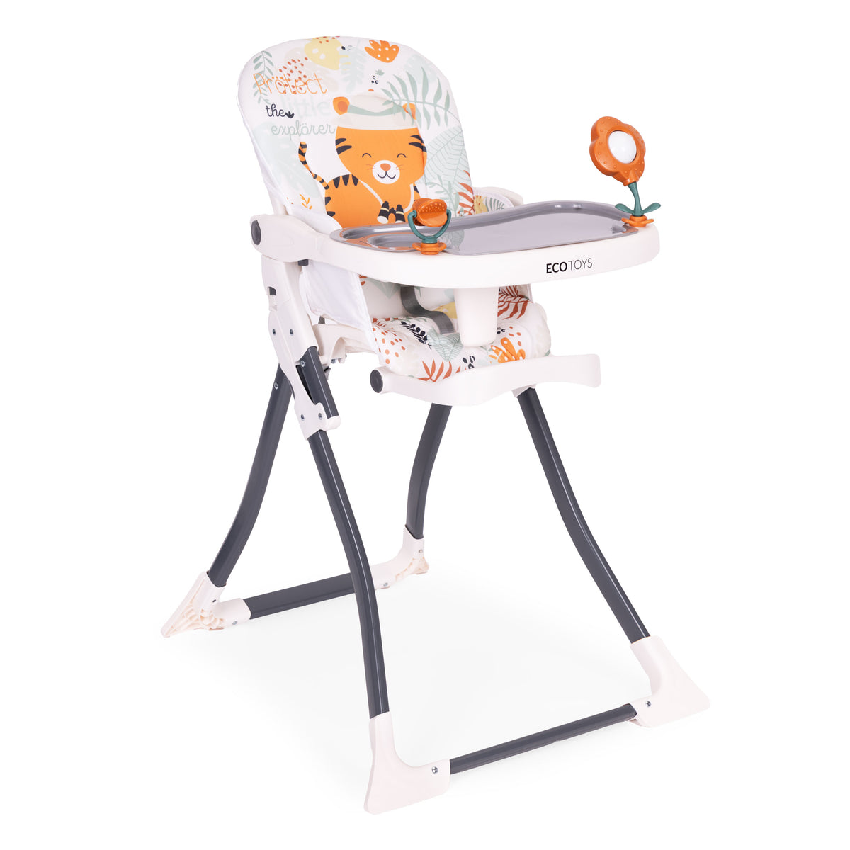 Saliekams barošanas krēsliņš ar rotaļlietām | EcoToys
