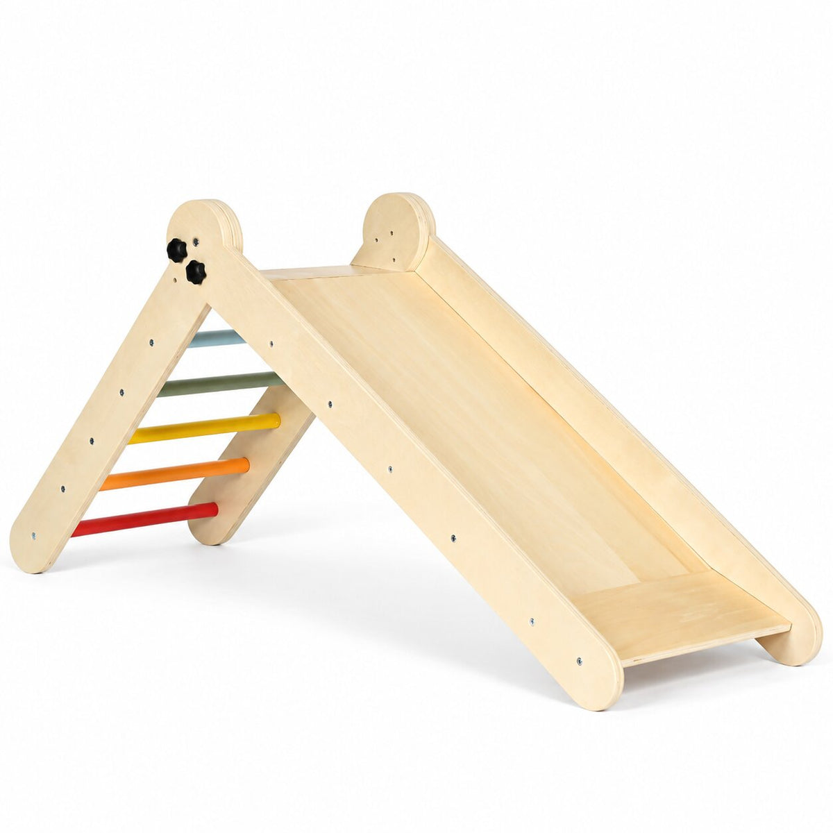 Koka Montessori kāpelēšanas komplekts ar kāpnēm un rampu “HENRY” | EcoToys