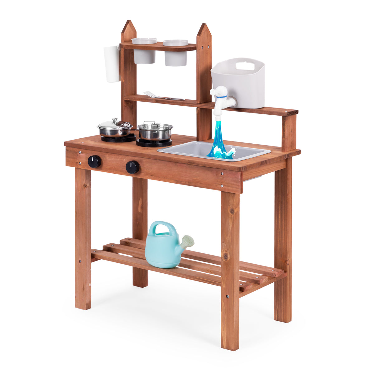 Bērnu āra “dubļu virtuve” no egles koka | EcoToys