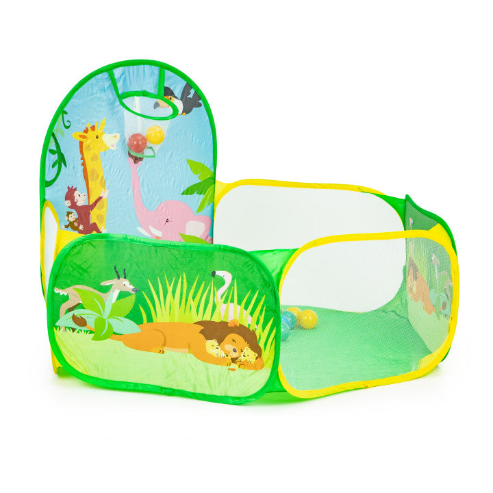 Bērnu rotaļu telts – bumbiņu baseins ar 50 bumbiņām IPLAY | EcoToys