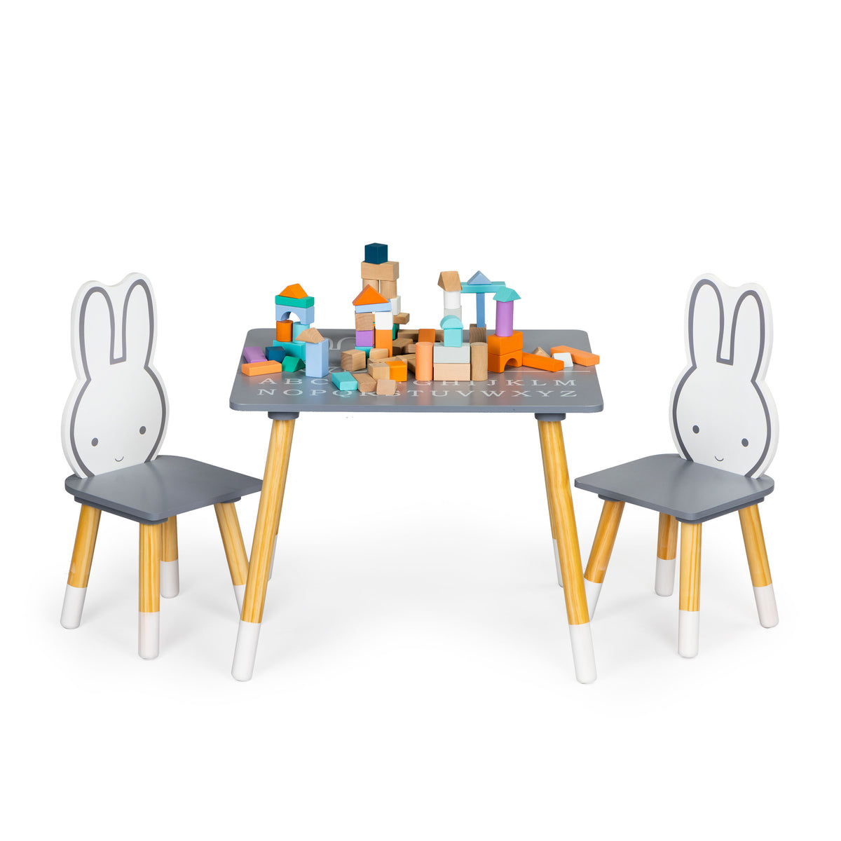 Bērnu mēbeļu komplekts: galds + 2 krēsli | EcoToys