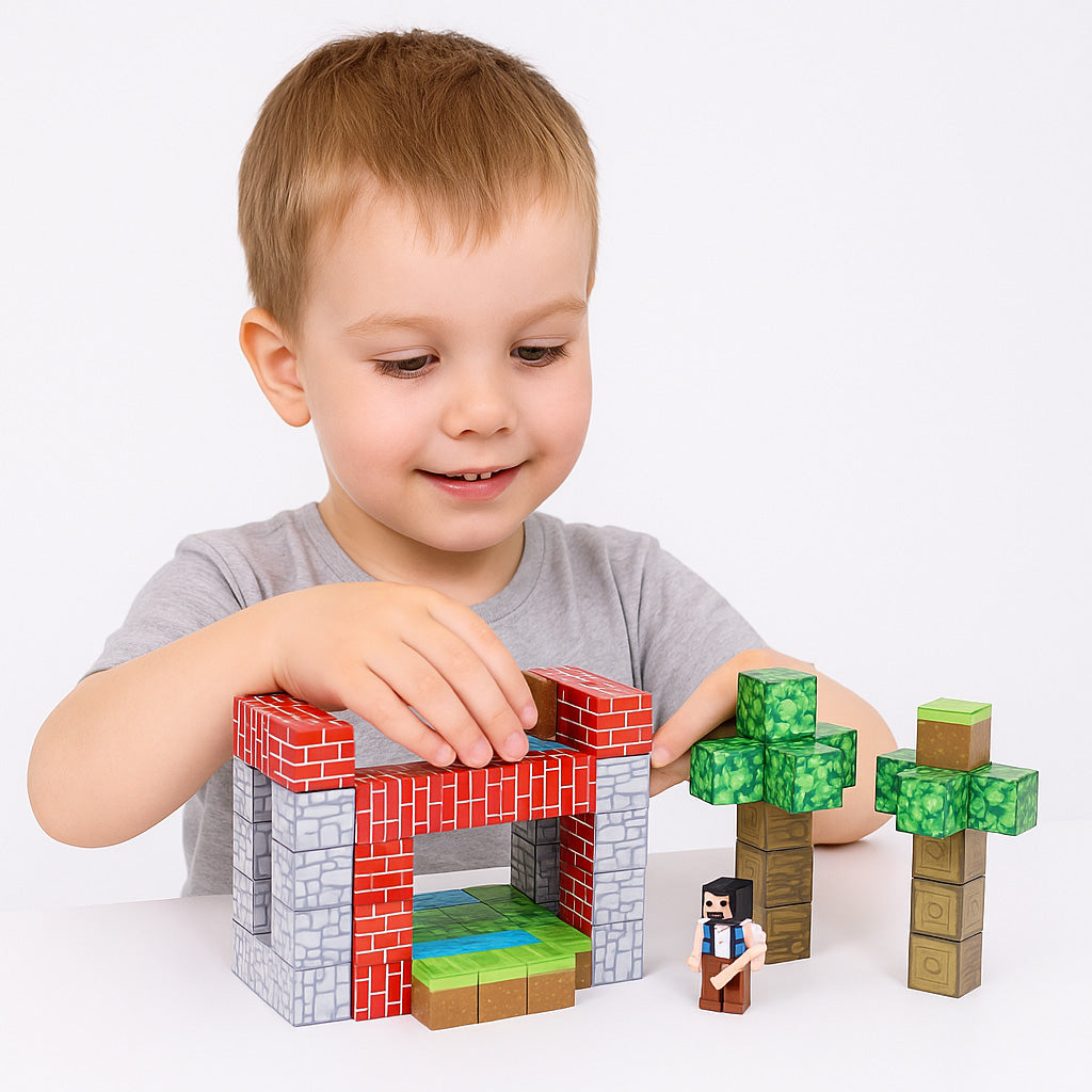 Magnētiskais konstruktors bērniem, 100 gab. | EcoToys