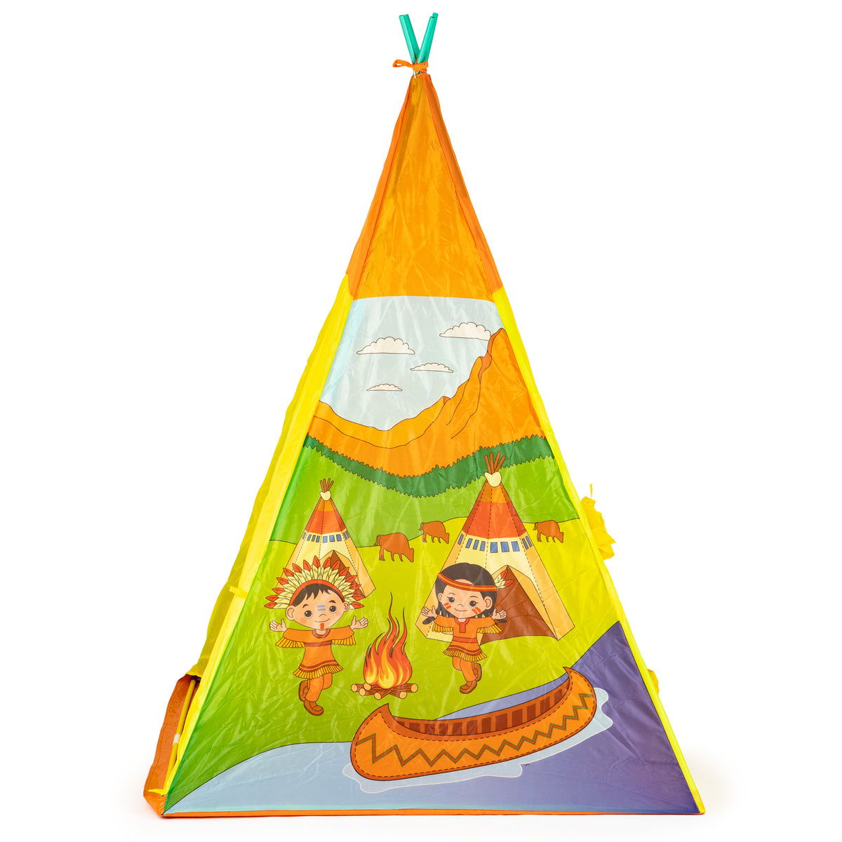 Bērnu rotaļu telts “Indiāņu tipi vigvams” IPLAY | EcoToys