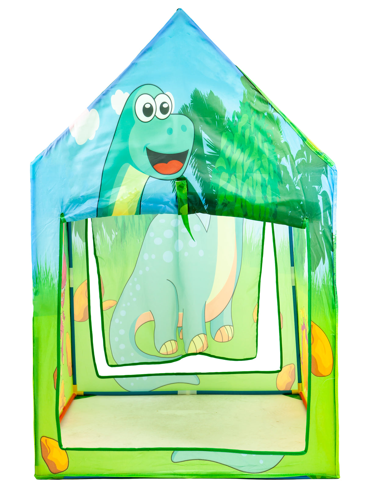 Bērnu rotaļu telts “Dinozauru māja” ar bumbiņu baseinu IPLAY | EcoToys