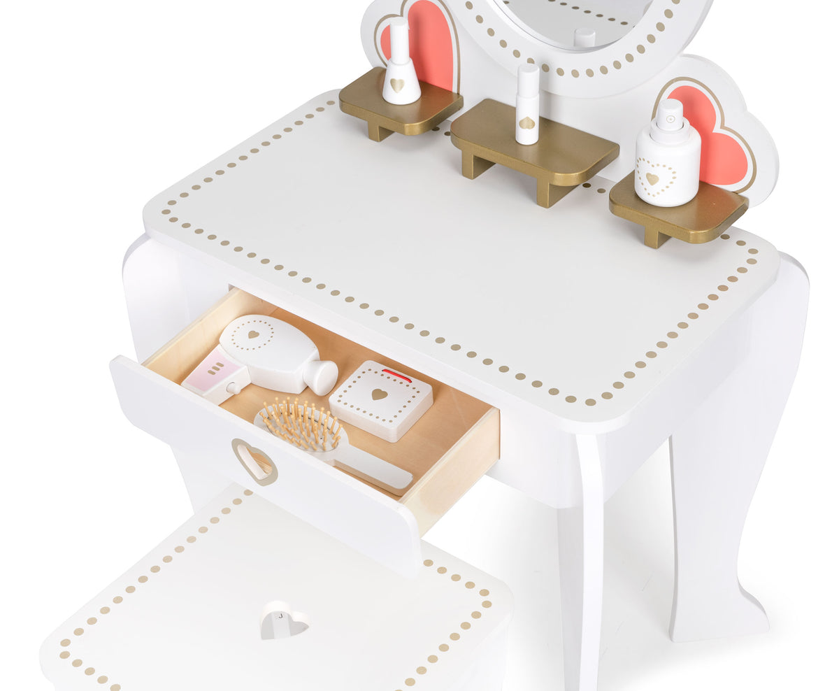 Liels koka bērnu tualetes galdiņš ar spoguli | EcoToys