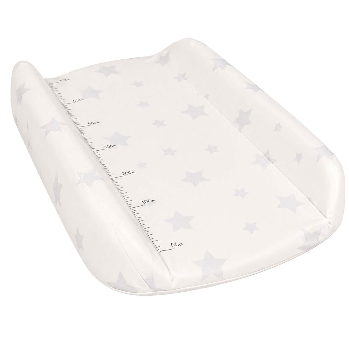 Ciets profilēts pārtinamais paliktnis 85x50 cm gultiņai un kumodei “Zvaigznes” | EcoToys