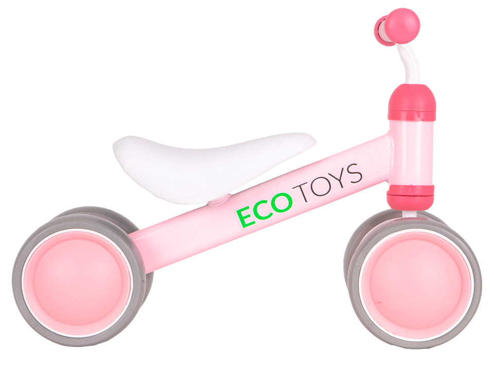 Līdzsvara velosipēds – mini velosipēds bērniem, rozā | EcoToys