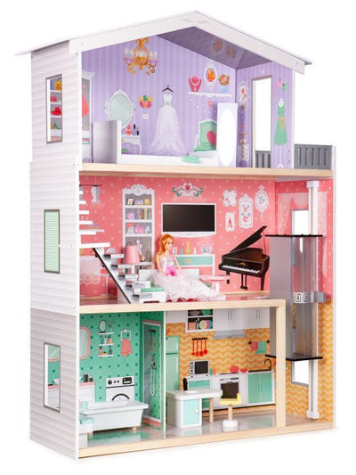 Koka leļļu māja ar liftu  Candy Residence