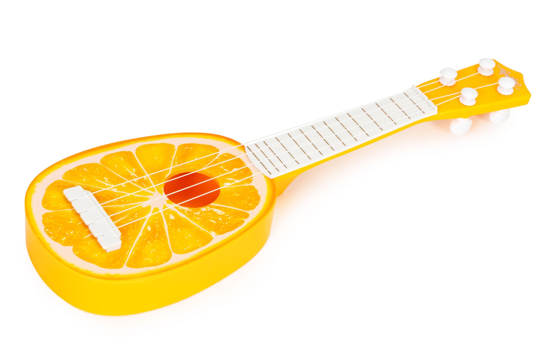 Ukuleles ģitāra bērniem četru stīgu oranža