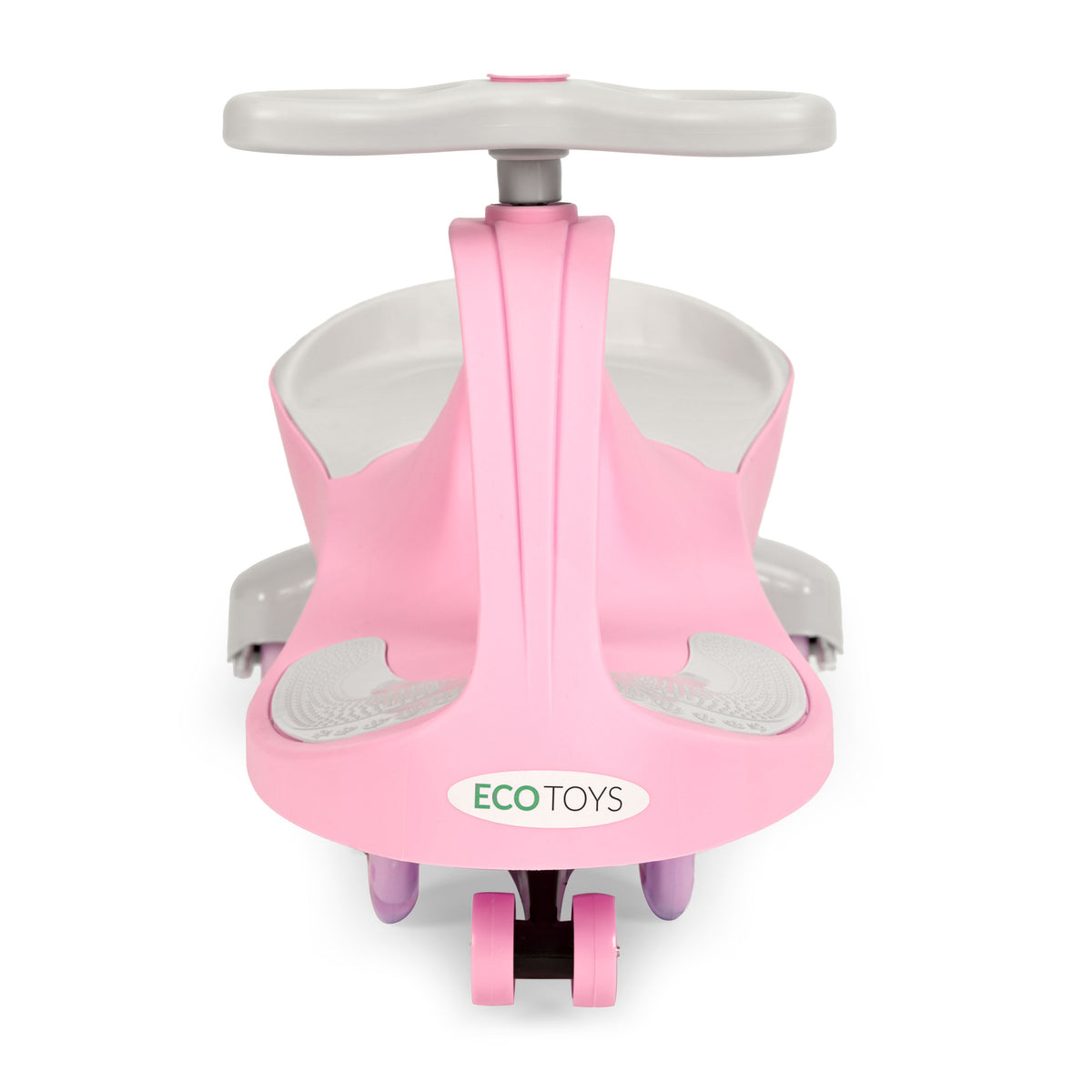 Bērnu pašbraucošā mašīna (wiggle car) ar LED riteņiem, rozā | EcoToys