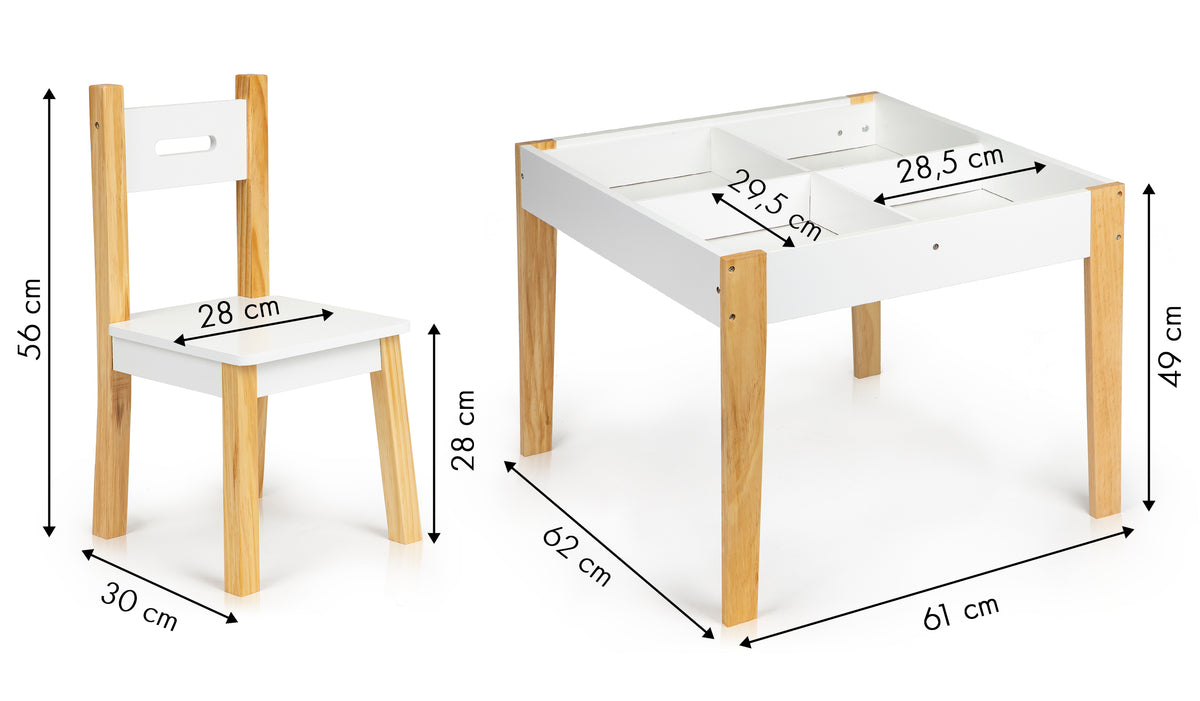 Bērnu galds ar diviem krēsliem | EcoToys