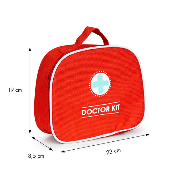 Koka medicīniskā komplekta soma + 9 gab. DOCTOR