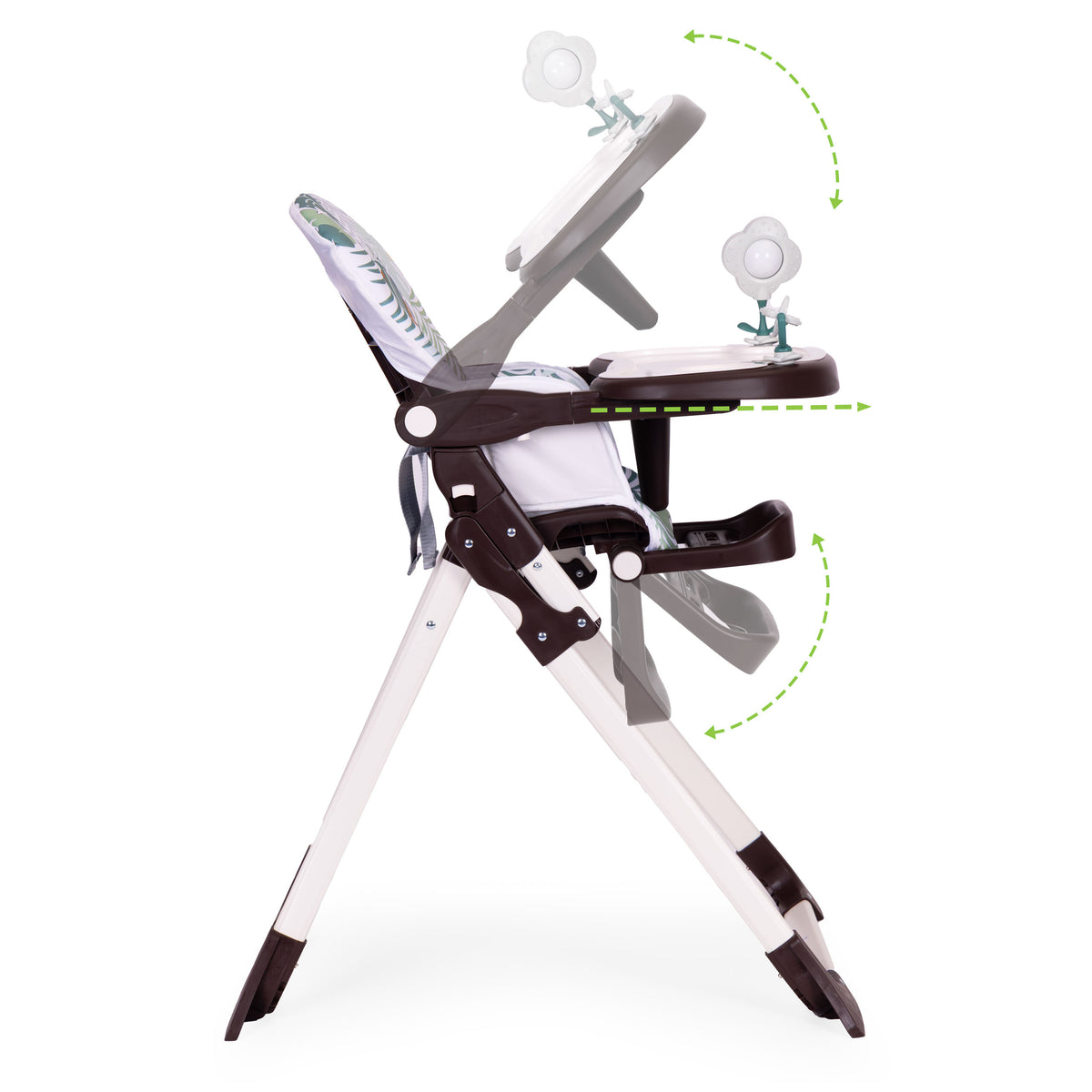 Saliekams barošanas krēsliņš ar rotaļlietām | EcoToys