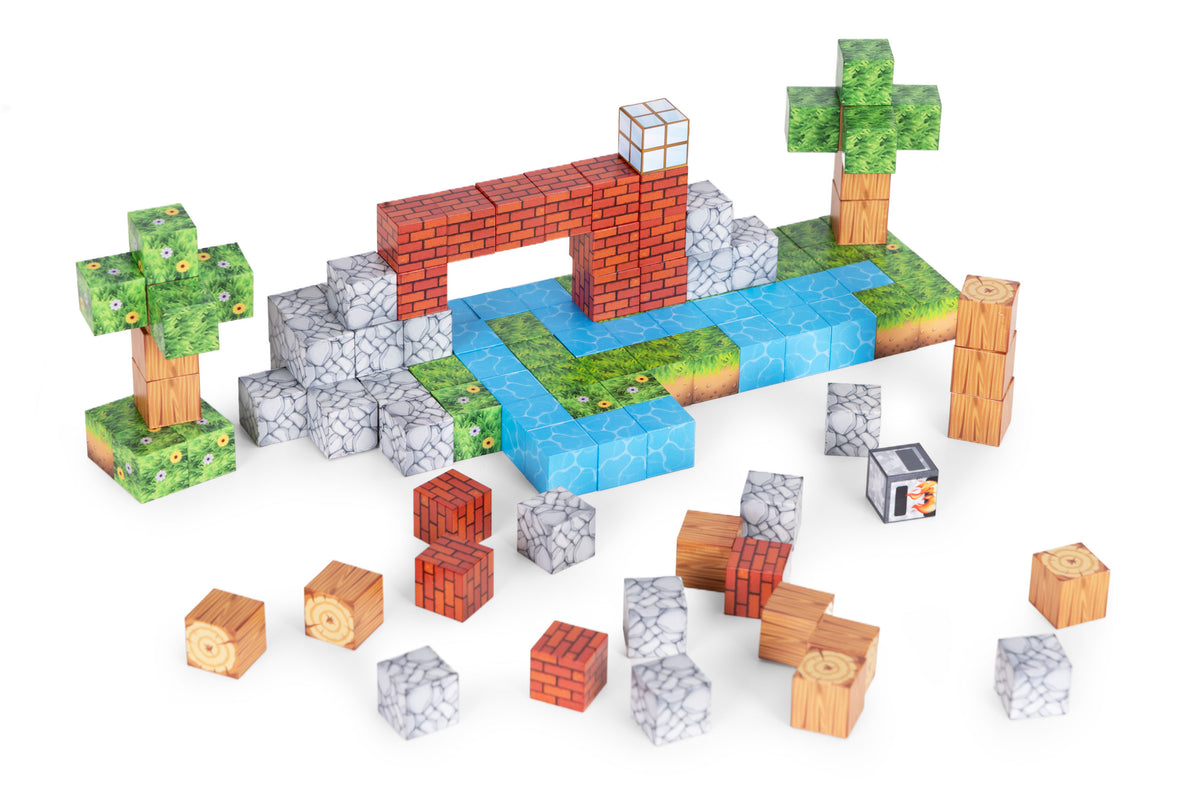 Magnētiskais konstruktors bērniem, 119 gab. | EcoToys