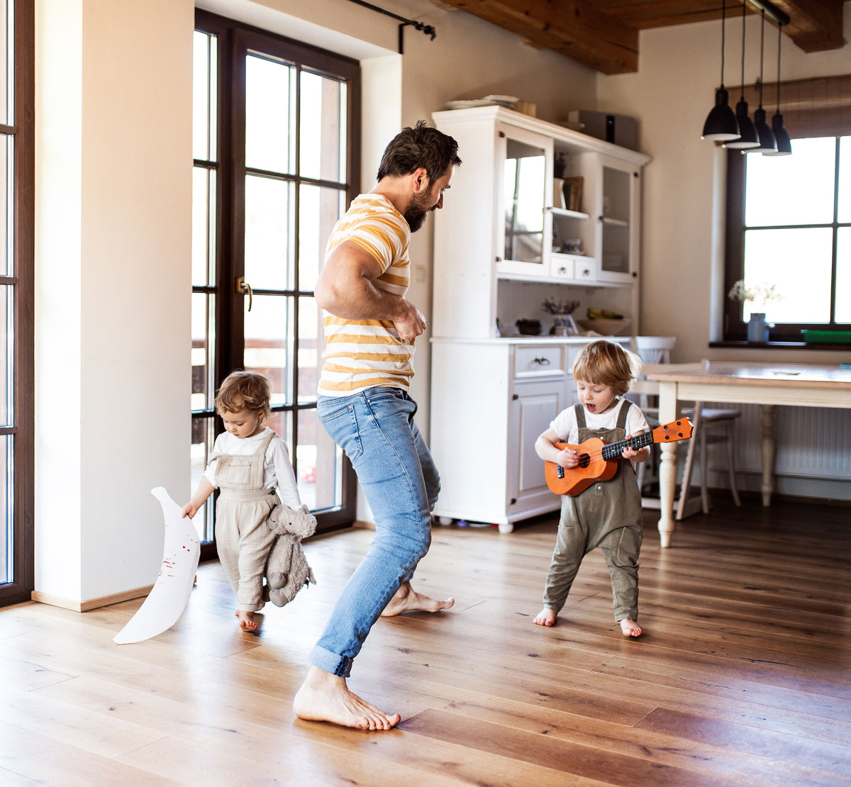 Koka ukulele bērniem, 4 neilona stīgas | EcoToys