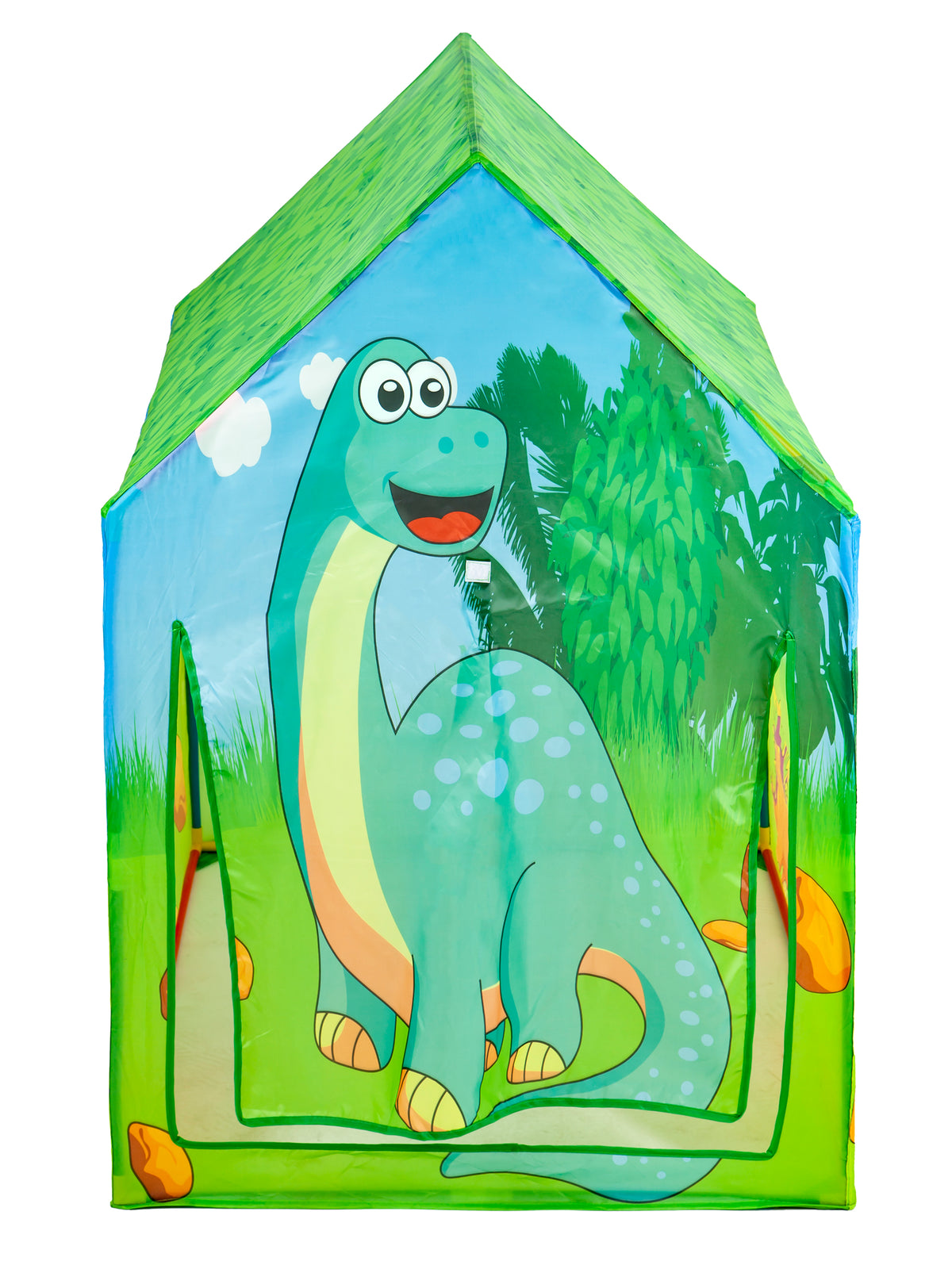 Bērnu rotaļu telts “Dinozauru māja” ar bumbiņu baseinu IPLAY | EcoToys