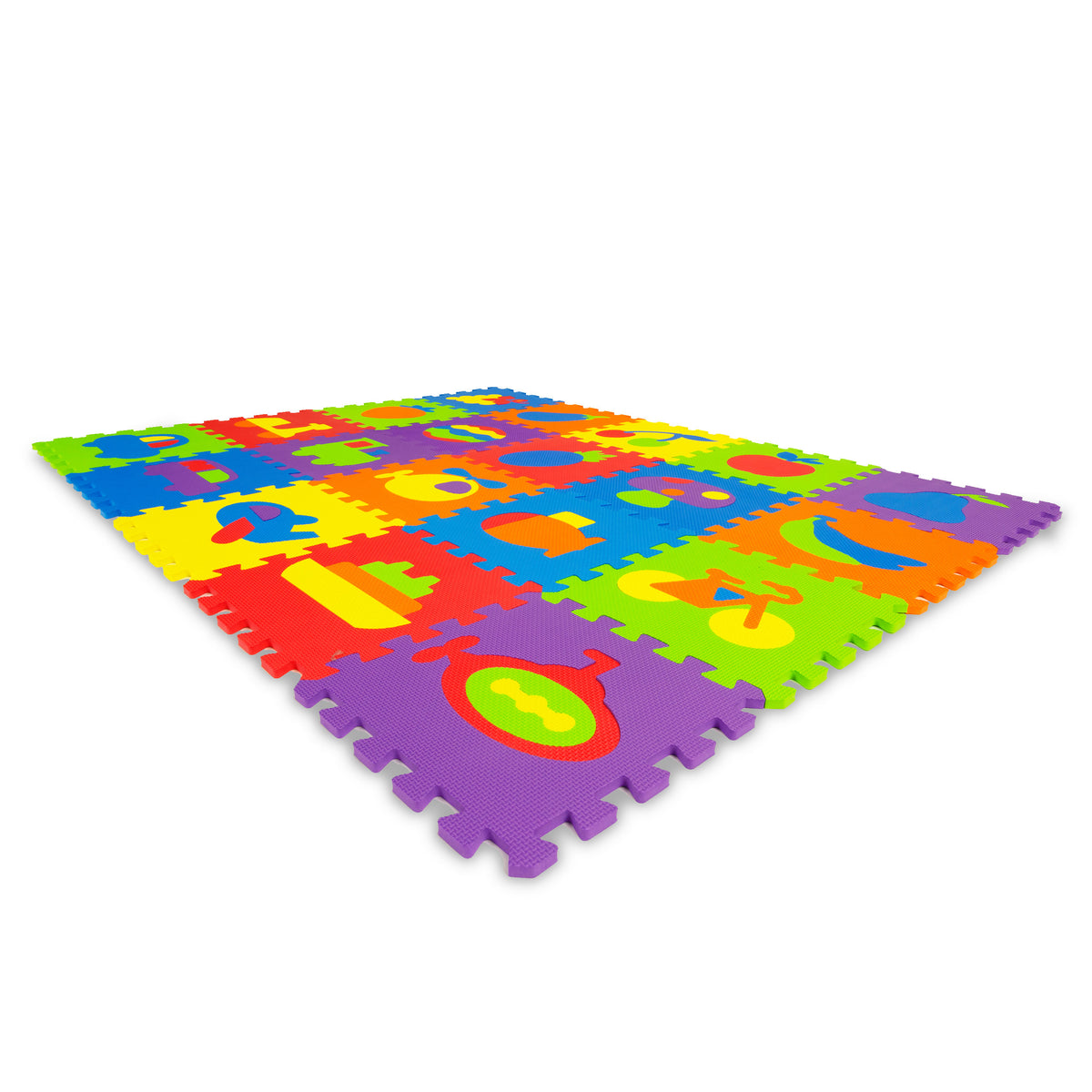 EVA putu izglītojošais puzles paklājs 148x119 cm, 20 gab. | EcoToys