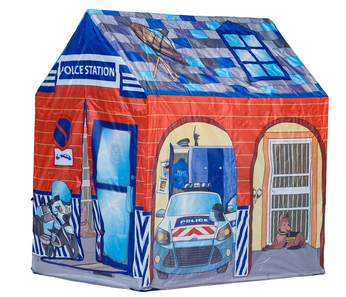 Bērnu rotaļu telts “Policijas iecirknis” IPLAY | EcoToys