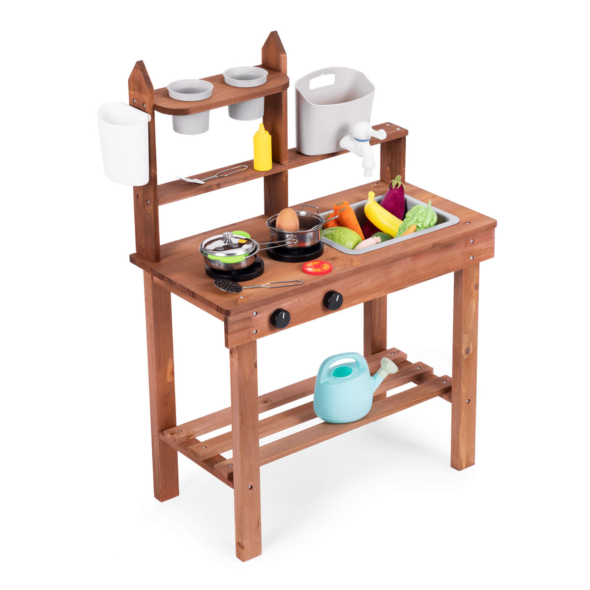 Bērnu āra “dubļu virtuve” no egles koka | EcoToys