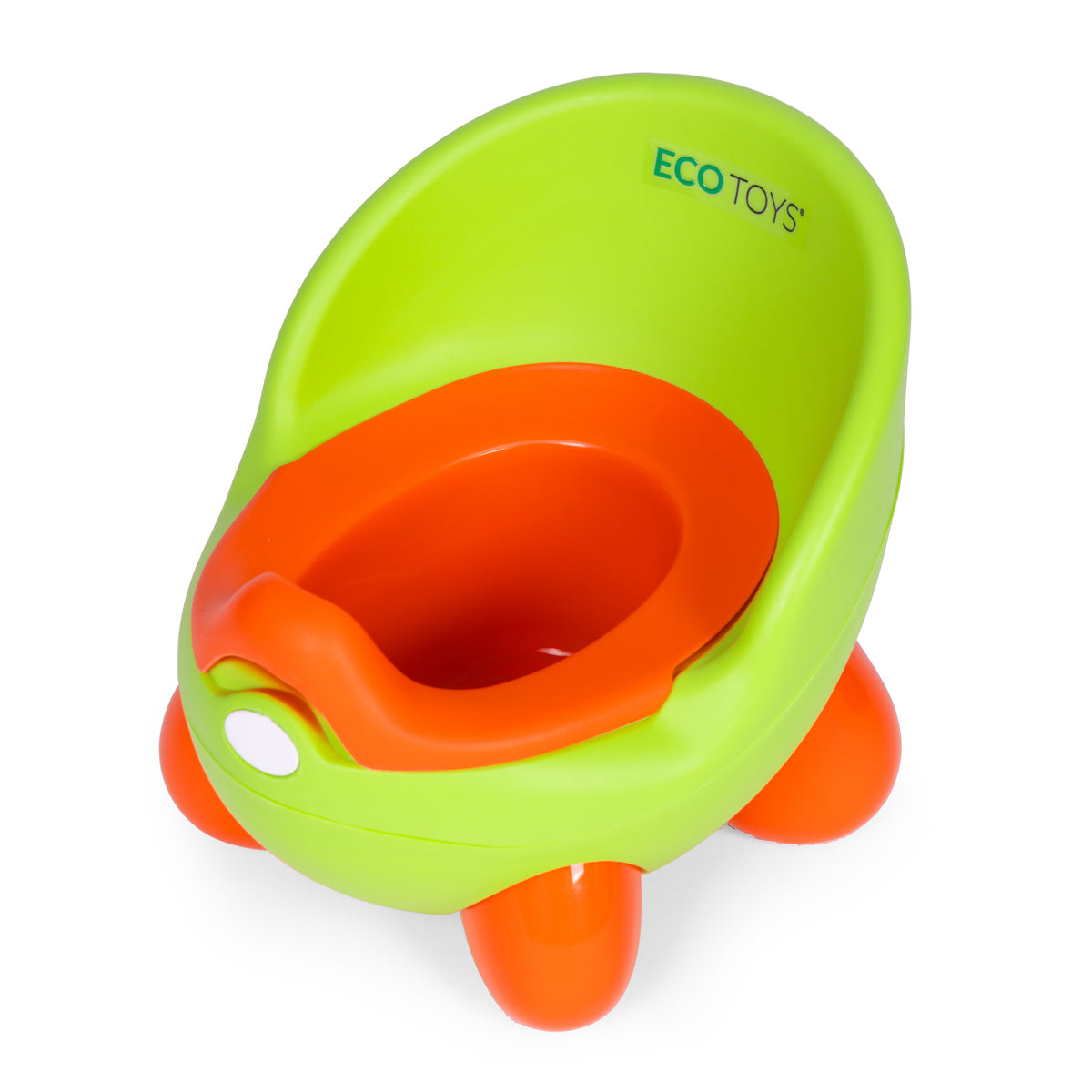 Bērnu podiņš ar izņemamu ieliktni un neslīdošām kājiņām, zaļš | EcoToys