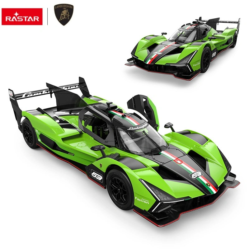 Radiovadāma mašīna Lamborghini SC63 LMDH, 1:14 Rastar 10150 | EcoToys