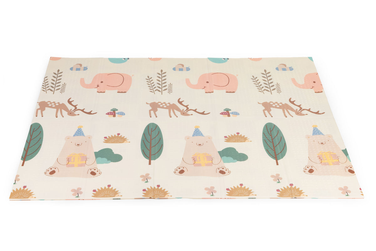 Izglītojošs divpusējs putu paklājs 200x180 cm, saliekams + soma IPLAY | EcoToys