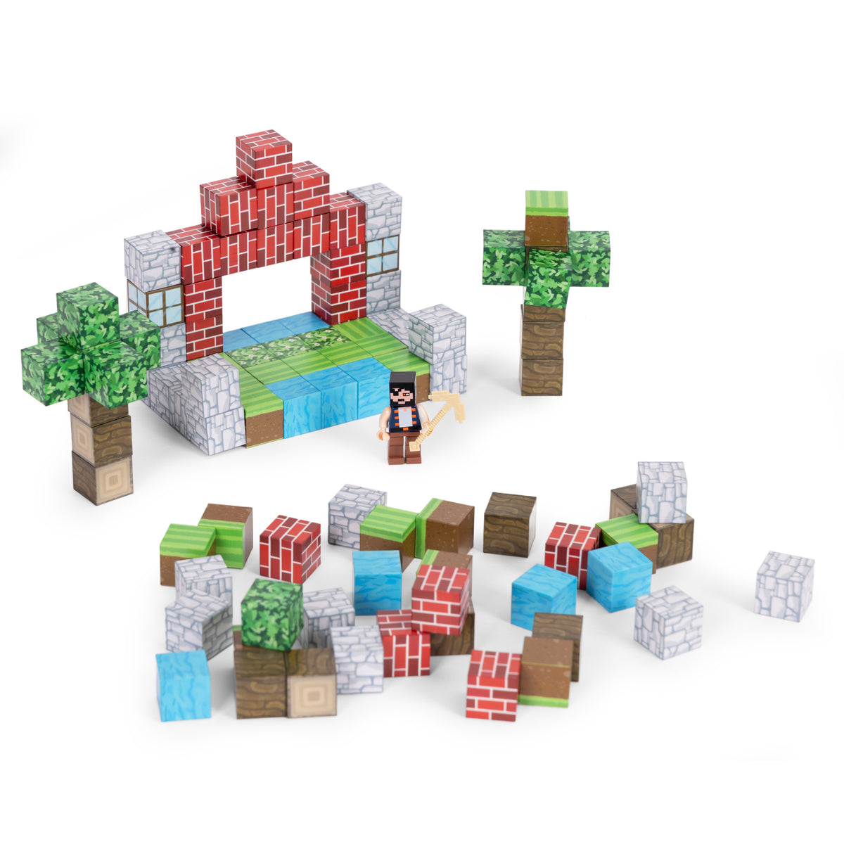 Magnētiskais konstruktors bērniem, 100 gab. | EcoToys