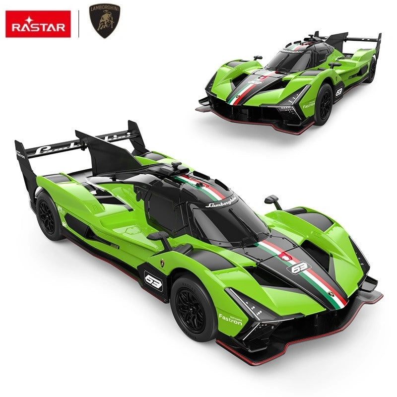 Radiovadāma mašīna Lamborghini SC63 LMDH, 1:24 Rastar 10160 | EcoToys