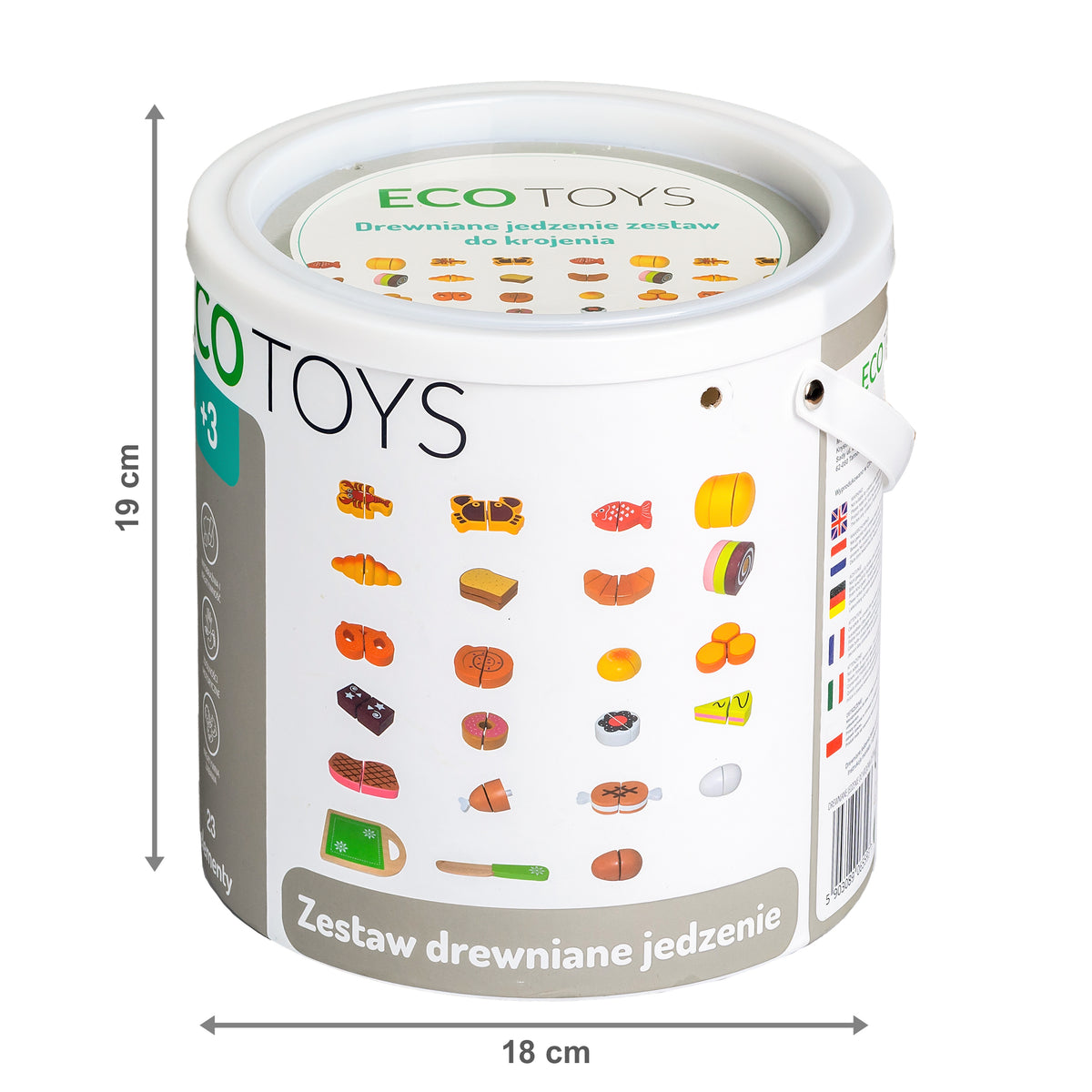 Koka produkti griešanai, 23 gab. | EcoToys