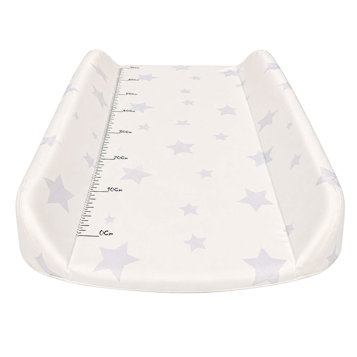 Ciets profilēts pārtinamais paliktnis 85x50 cm gultiņai un kumodei “Zvaigznes” | EcoToys