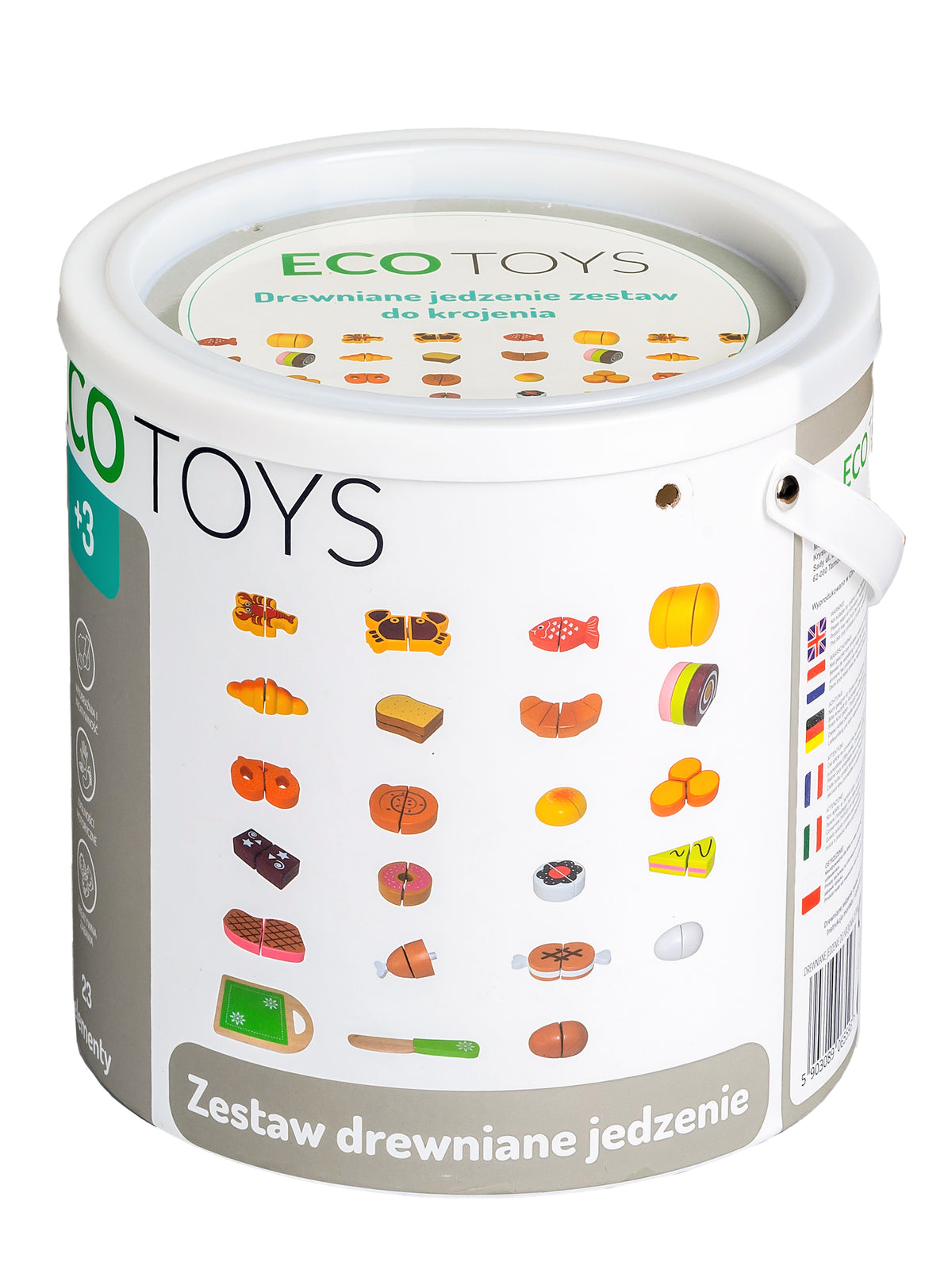 Koka produkti griešanai, 23 gab. | EcoToys
