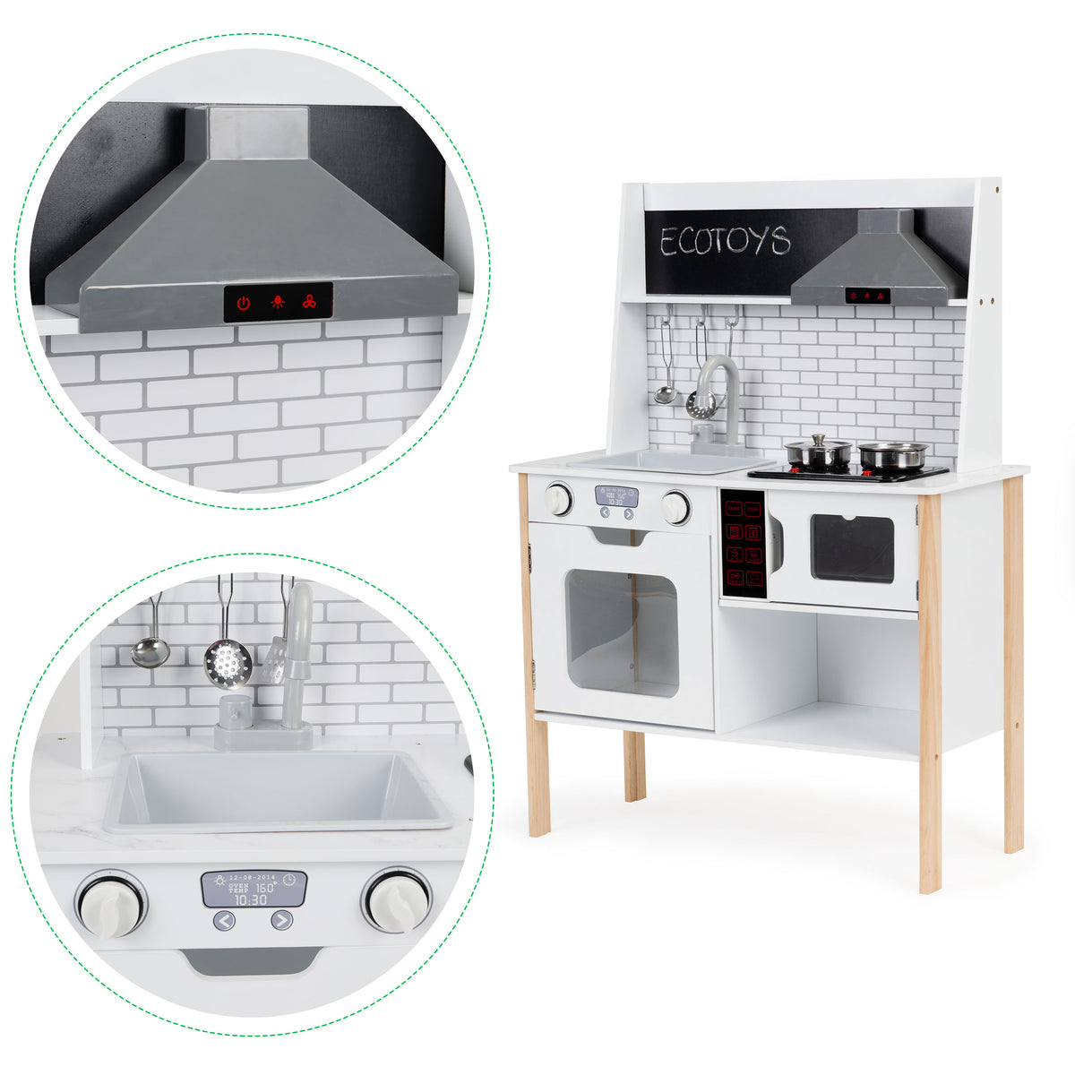 Koka bērnu virtuve ar skaņām un gaismām | EcoToys