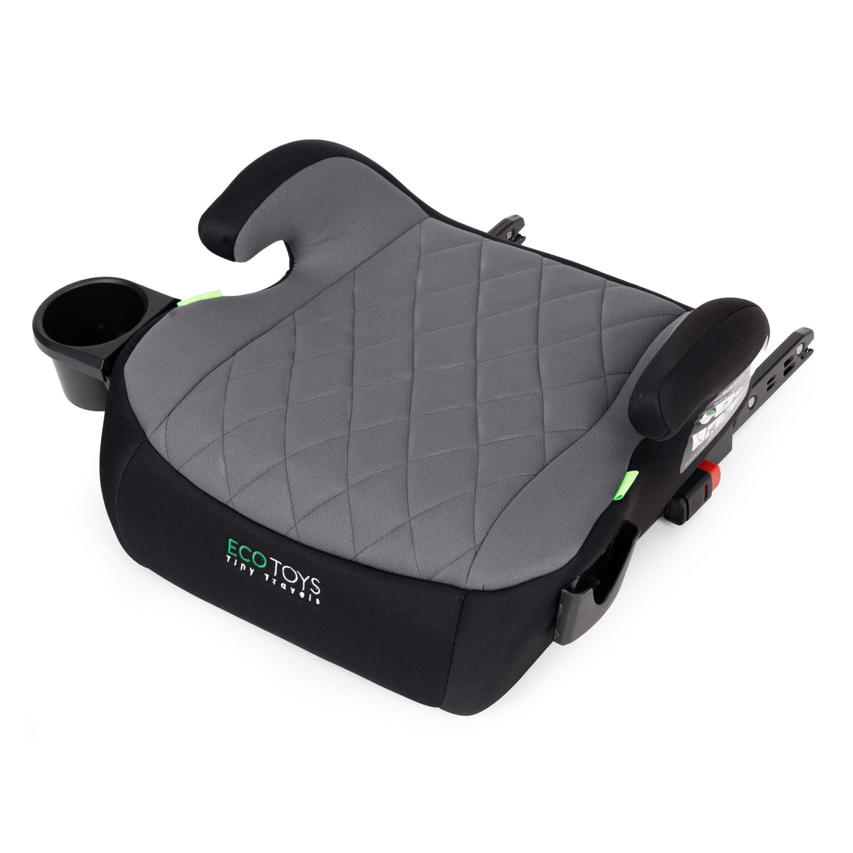 Bērnu autosēdeklis-paliktnis ISOFIX i-SIZE, 125–150 cm, ar glāzes turētāju | EcoToys