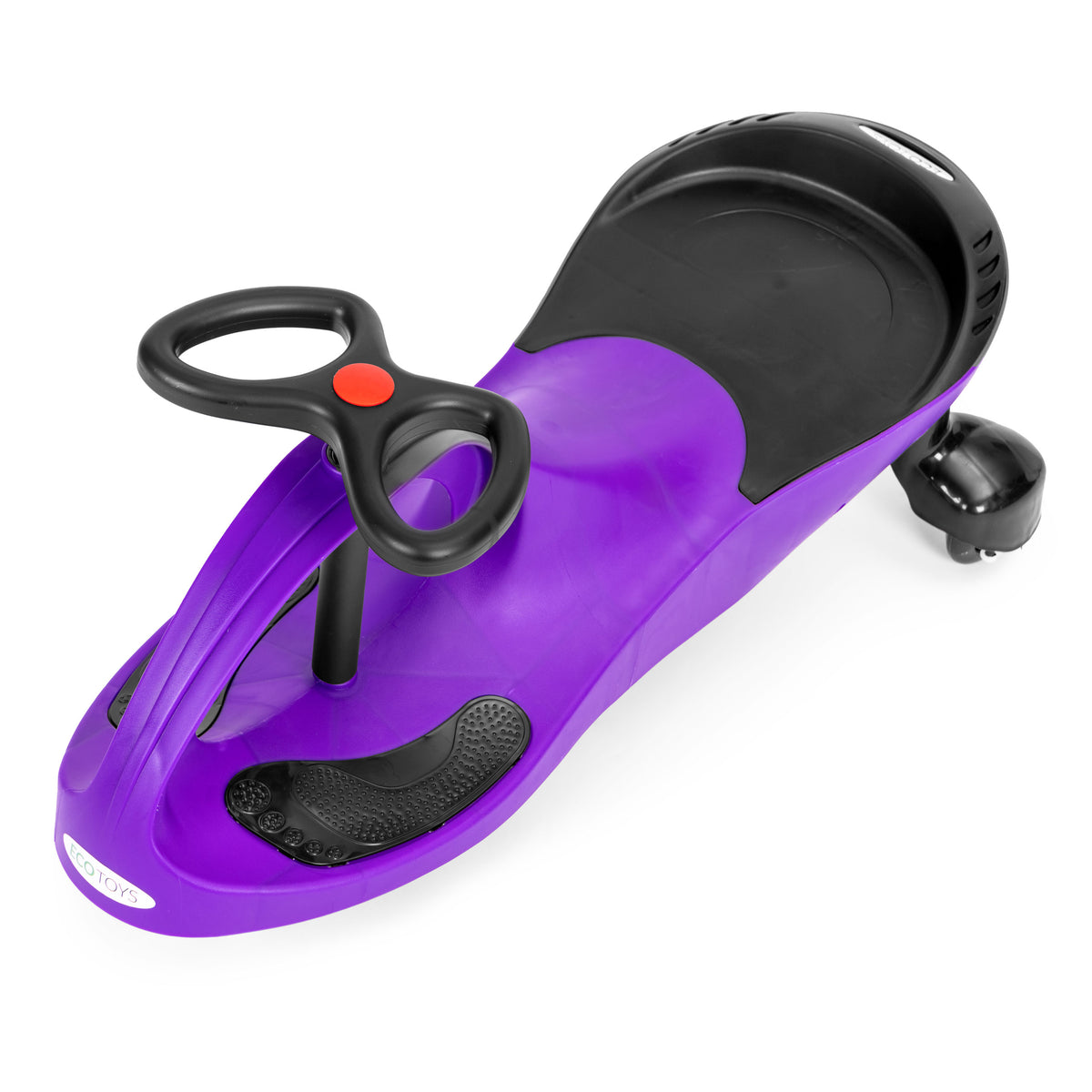 Bērnu pašbraucošā mašīna (wiggle car) ar LED riteņiem, violeta | EcoToys