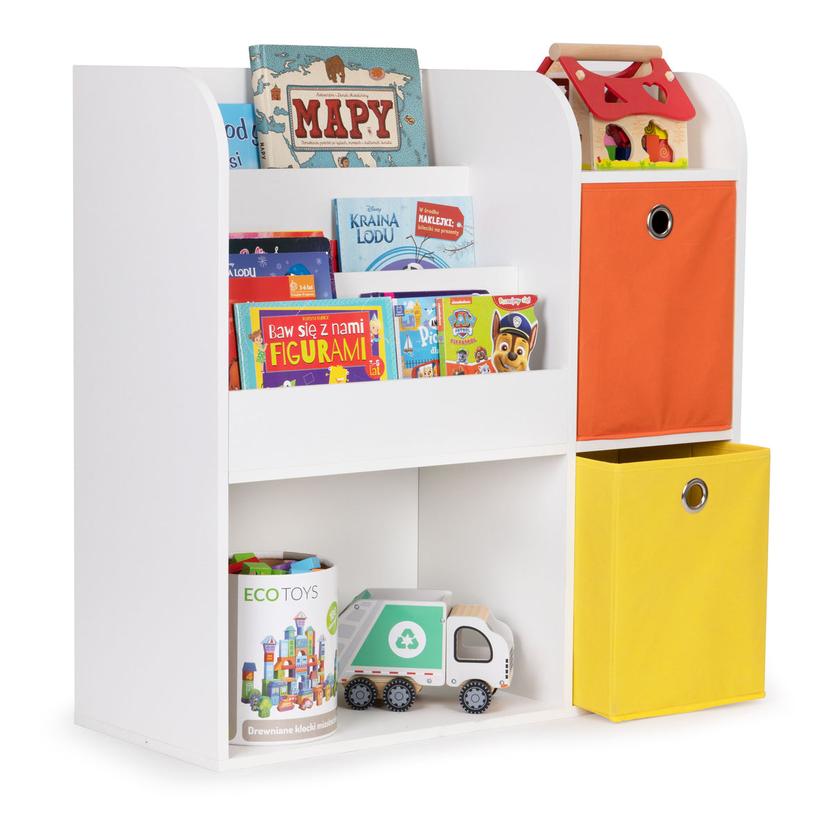 Koka bērnu plaukts – organizators ar nodalījumiem | EcoToys