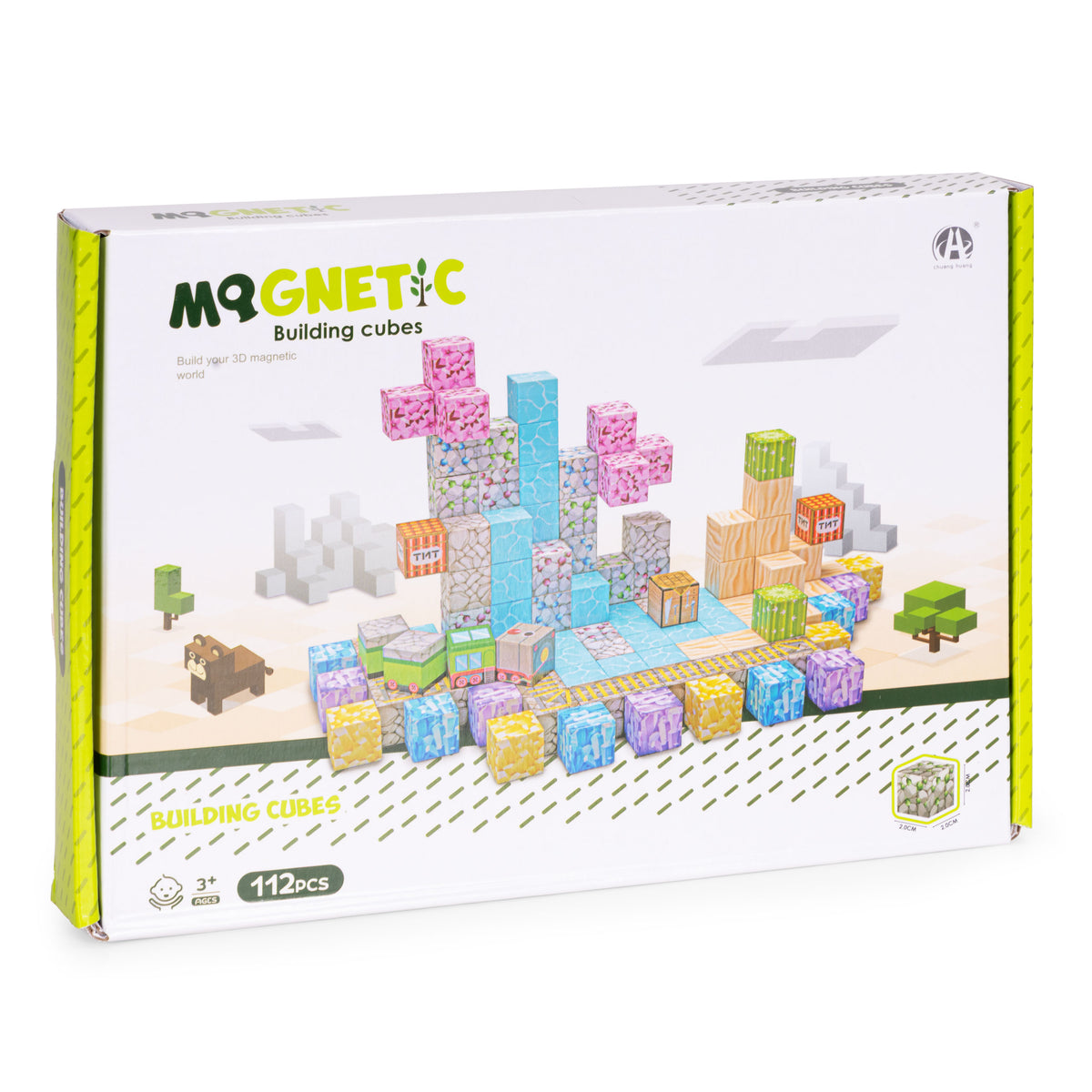 Magnētiskais konstruktors bērniem, 112 gab. | EcoToys