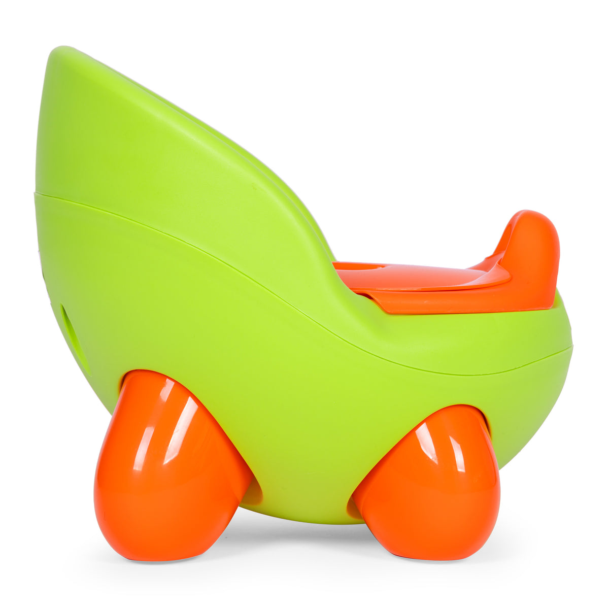 Bērnu podiņš ar izņemamu ieliktni un neslīdošām kājiņām, zaļš | EcoToys