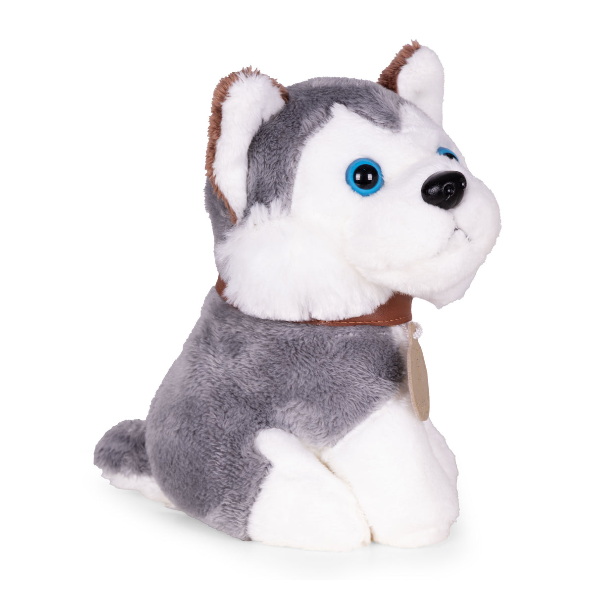 Plīša kucēns somā “Haskijs” + suku birste | EcoToys