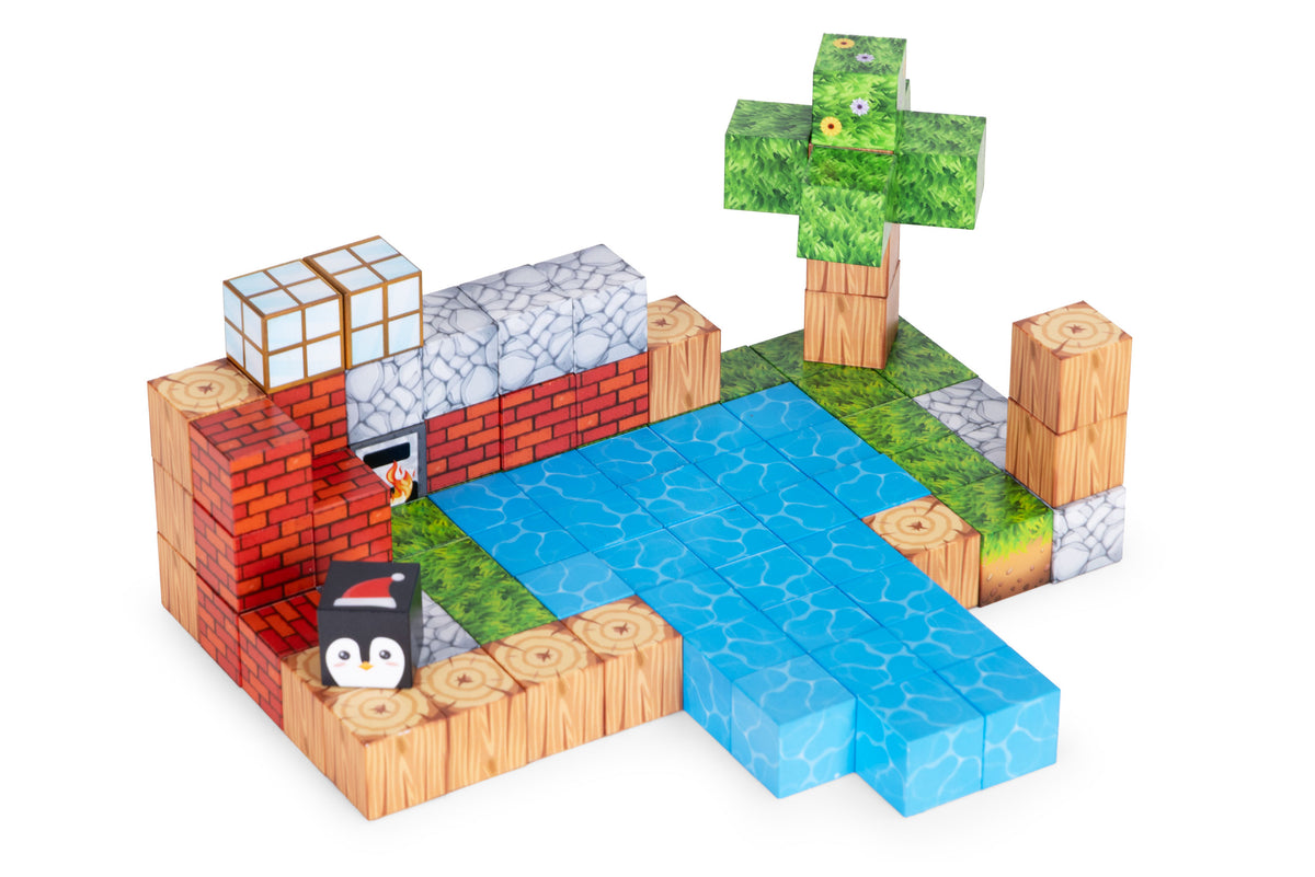 Magnētiskais konstruktors bērniem, 87 gab. | EcoToys
