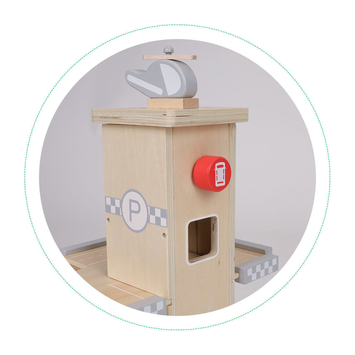 Liela koka garāža – autostāvvieta ar liftu un mašīnām | EcoToys