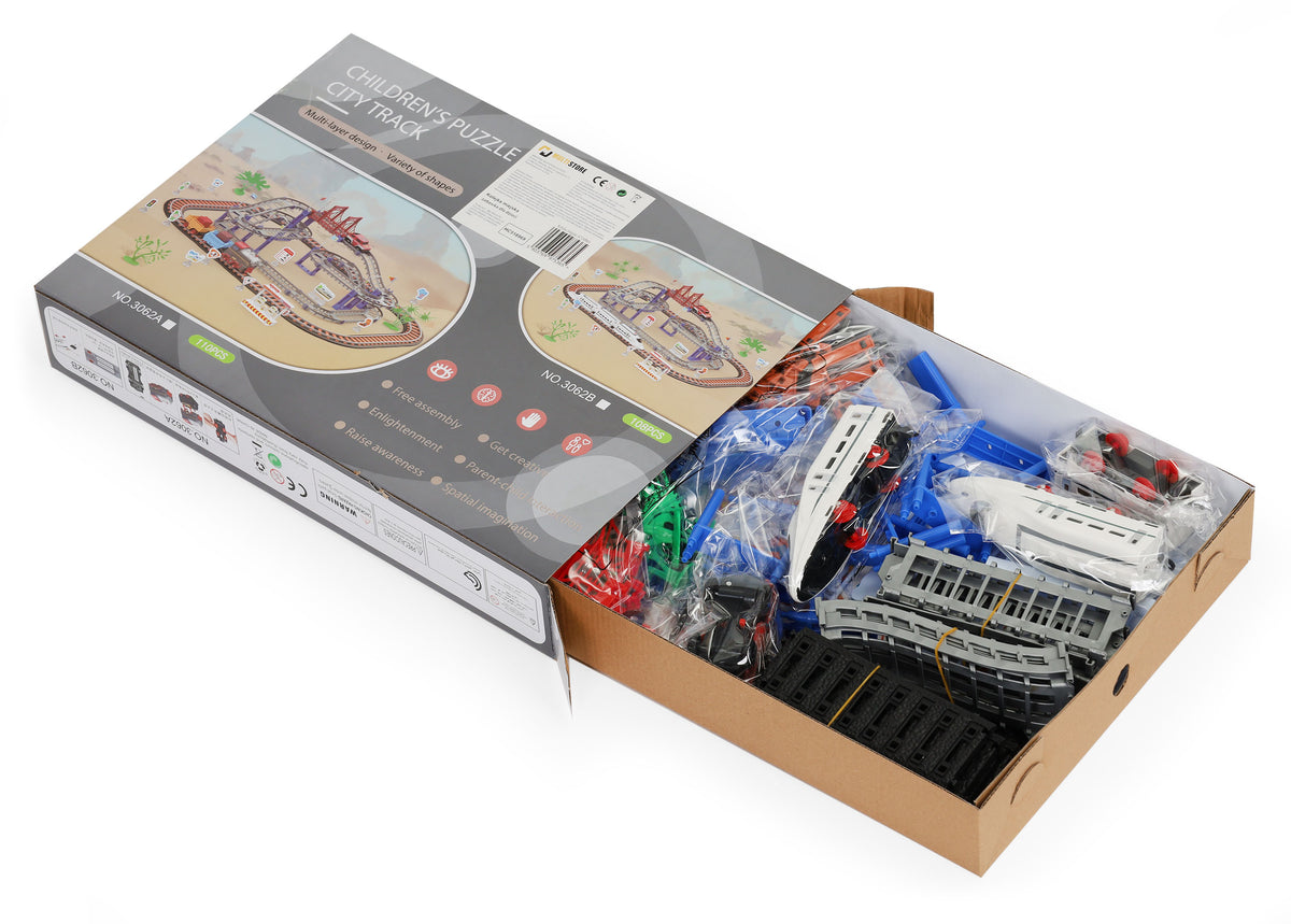 Elektriskā auto trase “Pilsēta”, 2 trases, 108 gab. | EcoToys