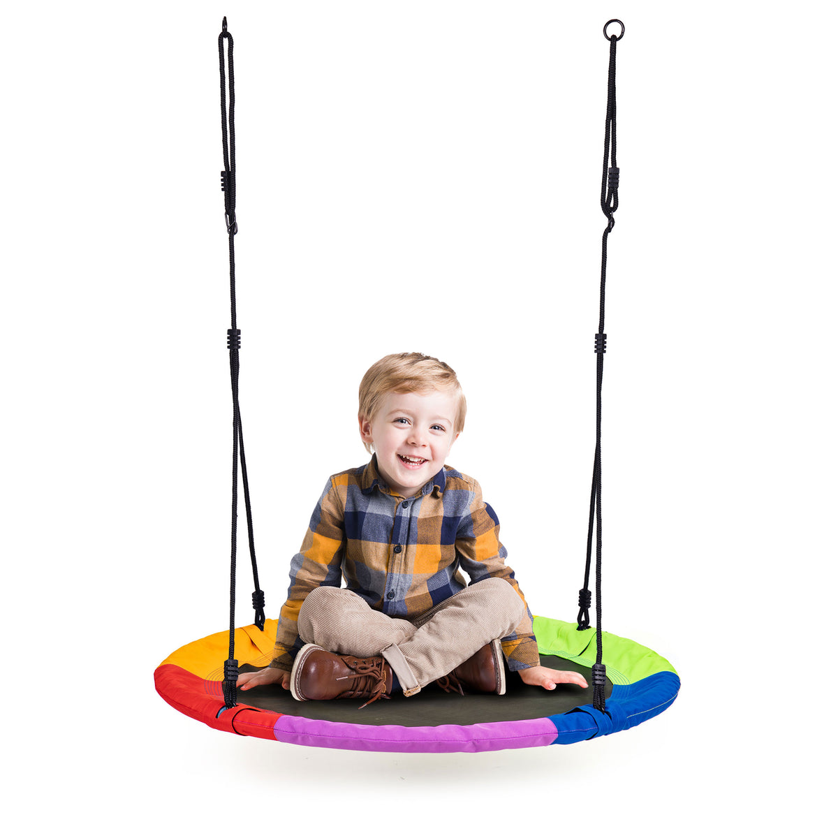 Dārza šūpoles “Ligzda” 100 cm, krāsainas | EcoToys