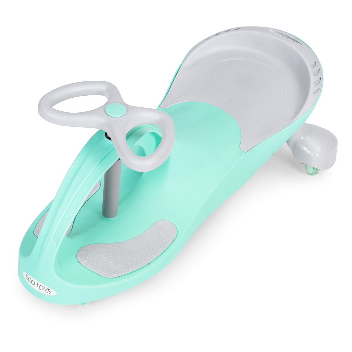 Bērnu pašbraucošā mašīna (wiggle car) ar LED riteņiem, zaļa | EcoToys