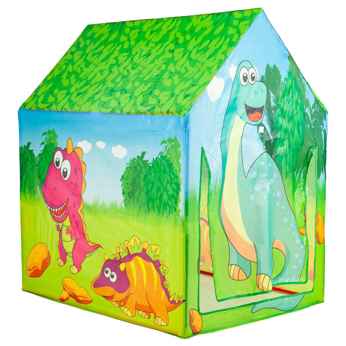 Bērnu rotaļu telts “Dinozauru māja” ar bumbiņu baseinu IPLAY | EcoToys