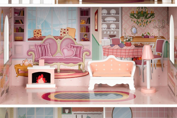 Liela leļļu māja ar mēbeļu komplektu BARBIE