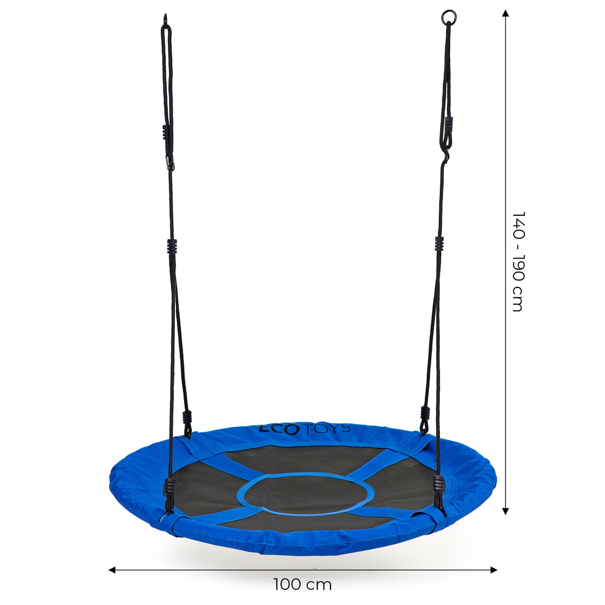 Dārza šūpoles “Ligzda” 100 cm, zilas | EcoToys