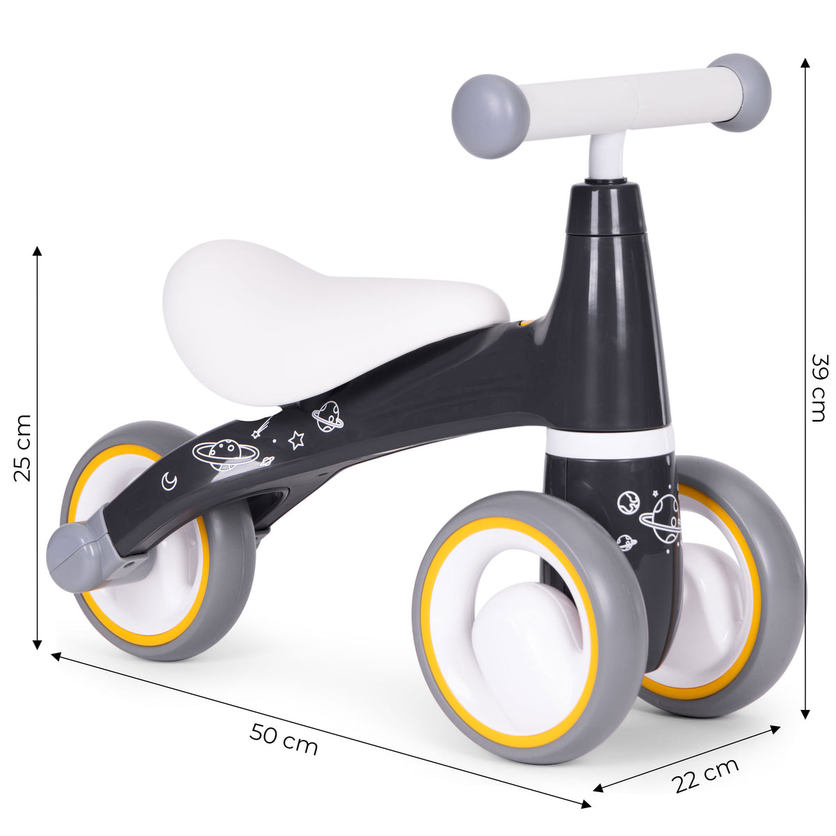 Līdzsvara velosipēds ar EVA riteņiem “Cosmic” | EcoToys