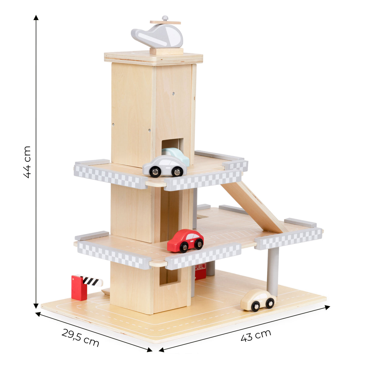 Liela koka garāža – autostāvvieta ar liftu un mašīnām | EcoToys