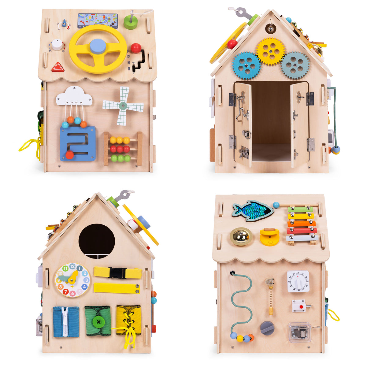 Koka sensorā mājiņa bērniem XXL, 30 gab. | EcoToys